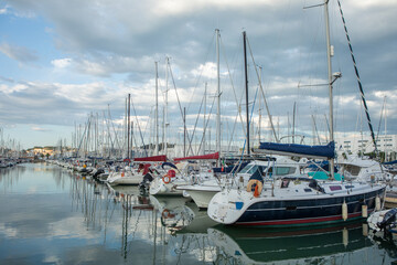 Naklejka premium Photo with a beautiful panorama of the city of Ancona in southern Italy.