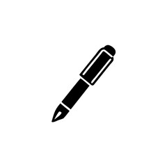 pen vector icon write symbol isolated on white