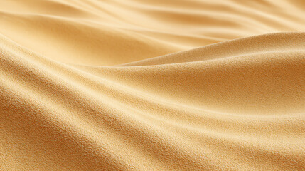 Close-up of smooth, luxurious golden satin fabric with gentle waves, perfect for backgrounds or textile design.