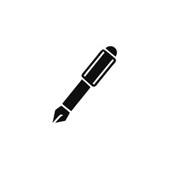 Fototapeta premium pen vector icon write symbol isolated on white