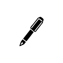 pen vector icon write symbol isolated on white