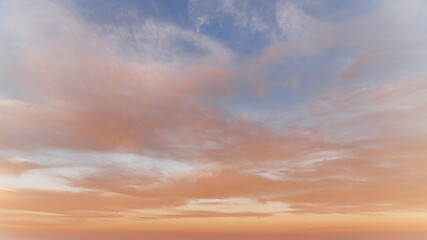 abstract background of cloudy sunset sky golden hour