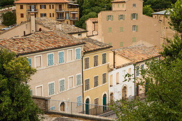 Fototapeta premium Photo with a beautiful panorama of the city of Ancona in southern Italy.