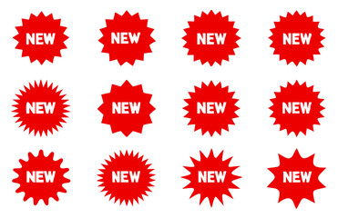 New tag stickers, shopping labels icon, vector illustration