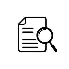 Case Studies Vector Line Icon. on white background