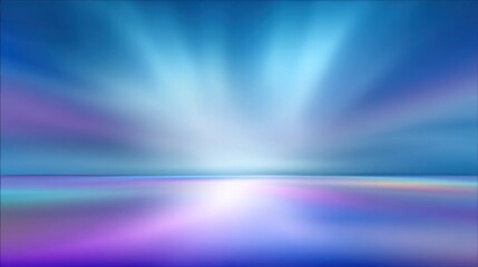 Abstract blurred background with vibrant colors and light rays