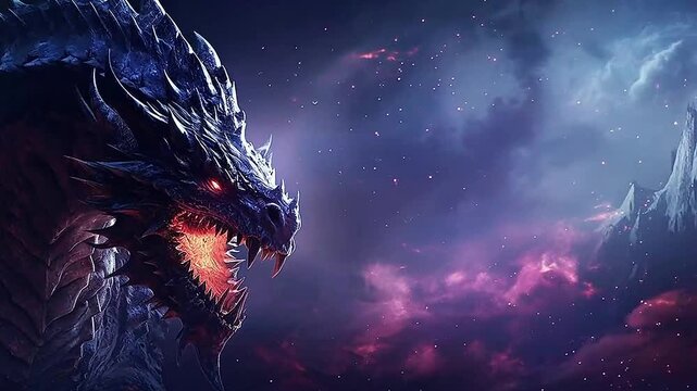 Galaxy Version of dragon goblin world,ai generative