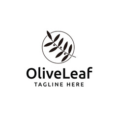 Naklejka premium Simple nature leaf logo