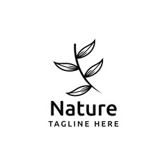 Nature leaf branch icon