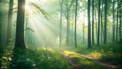 Fototapeta premium morning in the forest