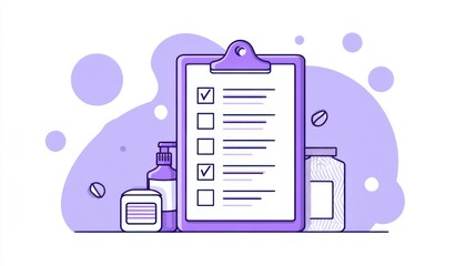 Grocery List Notepad with Categories