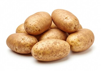 potatos on white background isolated 