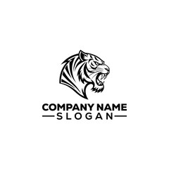 Roaring Tiger Head with Crown Logo