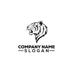 Roaring Tiger Head with Crown Logo