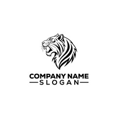 Roaring Tiger Head with Crown Logo