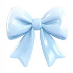 Naklejka na ściany i meble Coquette bow blue accessories decorative.