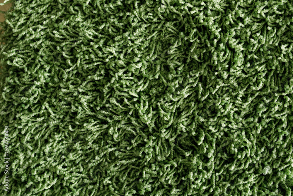 Poster high-resolution image of a lush green shag carpet texture. perfect for backgrounds or design project