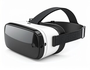 A VR headset tilted on side 