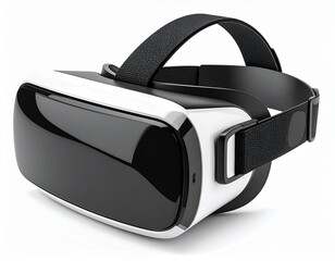 A VR headset tilted on side 