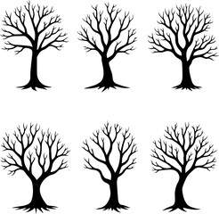 Obraz premium Tree of Life Silhouette Bundle 