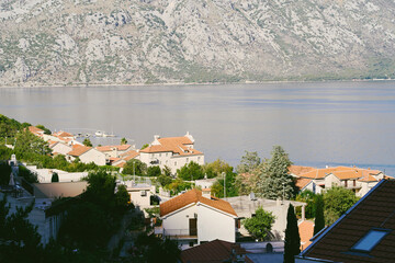 houses by bay of Kotor Montenegro