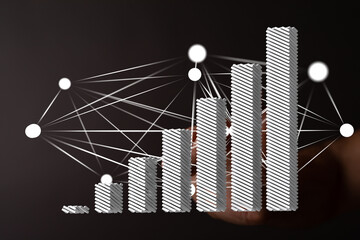 Visual representation of business growth and interconnectedness. Ideal for presentations.