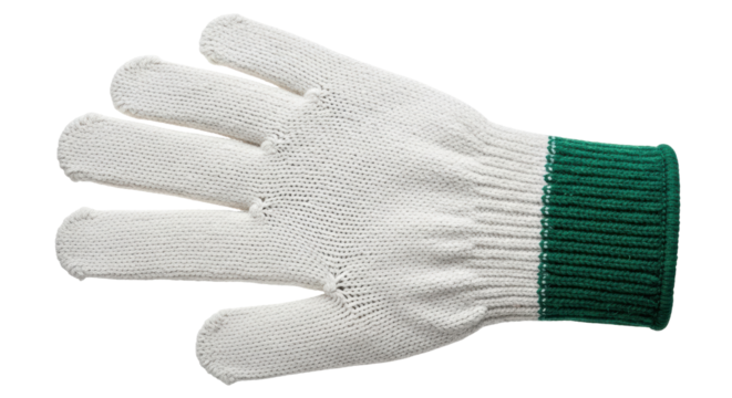 Isolated Knitted Work Glove