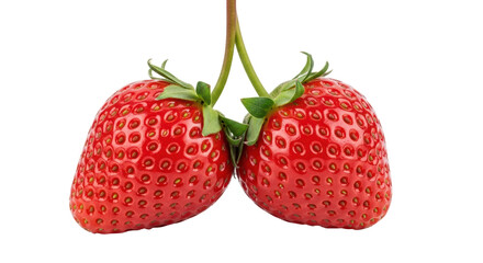 Isolated Pair Strawberries