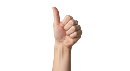 Isolated Hand Giving Thumbs Up