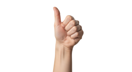 Isolated Hand Giving Thumbs Up