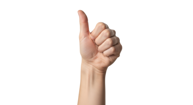 Isolated Hand Giving Thumbs Up
