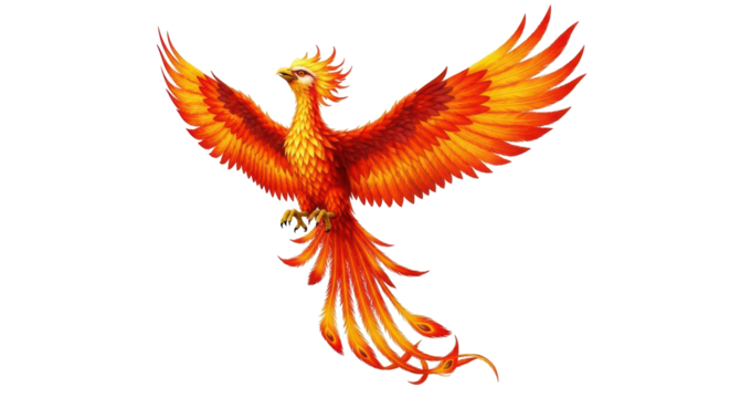 Isolated Phoenix Bird
