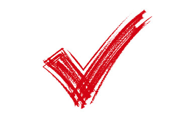 Red checkmark symbol element design © Bespana