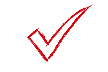 Outline drawn checkmark symbol element design © Bespana