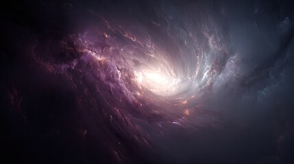 Fototapeta premium Spiral Galaxy Nebula In Outer Space