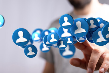 Social media networking, online community, digital connections, social interaction, business...