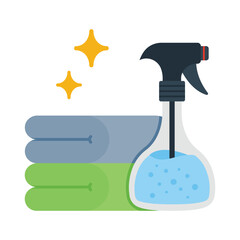 Cleaning Spray   Flat Vector Icon Eps 10 Files
