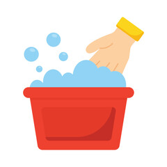 handwash  Flat Vector Icon Eps 10 Files
