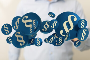 Image of paragraph symbols, perfect for legal, law, and justice related content. Download now!