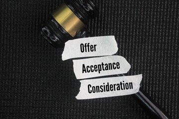 What are the three principles of contract law? offer, acceptance, and consideration. Ensure legal...