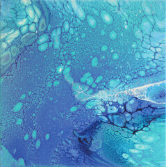 Vibrant Oceanic Flow of Abstract Blue