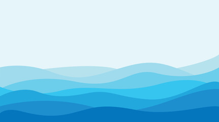 Abstract background with waves in blue tones for websites and graphic resources.