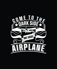 Obraz premium Pilot T-Shirt Design , Typography Design, EPS, VECTOR 