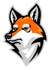 Mascot Design of Fox Head