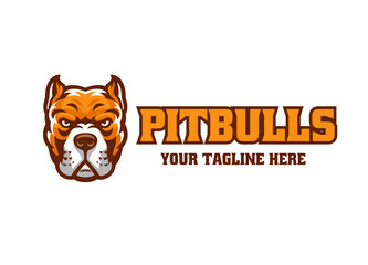 Pitbull Sport Mascot Logo Design