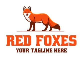 Red Fox Mascot Logo Design