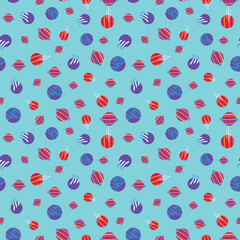 Ditsy galaxy design seamless pattern design illustration