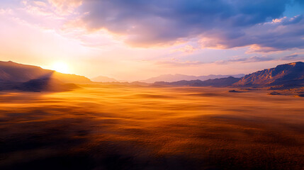 Obraz premium Vast Desert Warm Sun