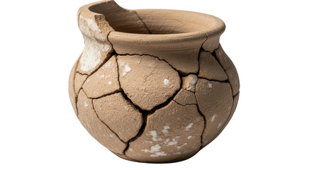 Isolated broken pottery