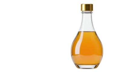 Isolated Bottle of Olive Oil